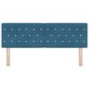 vidaXL Zagł&oacute;wek Ciemnoniebieski 160 cm Aksamit