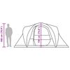 vidaXL Namiot rodzinny, kopułowy, 6-osobowy, oliwkowy, wodoszczelny