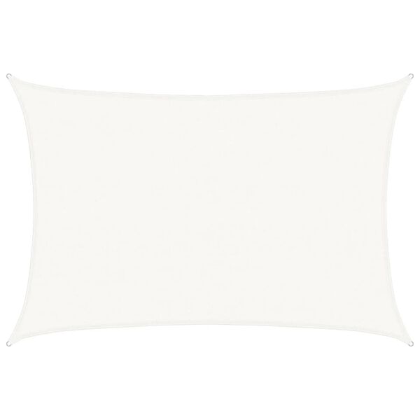 vidaXL Żagiel przeciwsłoneczny, 160 g/m&sup2;, biały, 4x5 m, HDPE