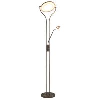 vidaXL Lampa stojąca, 18 W, srebrna, 180 cm, przyciemniana