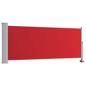vidaXL Wysuwana markiza boczna na taras, 100 x 300 cm, czerwona
