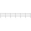 vidaXL Ogrodzenie ogrodowe z obręczą stalową 1005x120 cm, czarne
