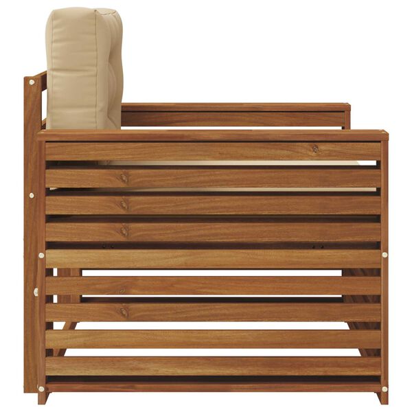 vidaXL Zestaw sof na zewnątrz Lite drewno akacjowe i poliester