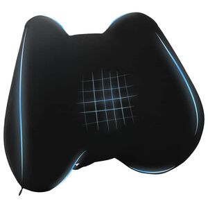 vidaXL Poduszka pod plecy Czarny Pianka z pamięcią 40 x 32 x 13 cm