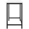 vidaXL st&oacute;ł Biały 80 x 50 x 77 cm Drewno inżynieryjne i stal