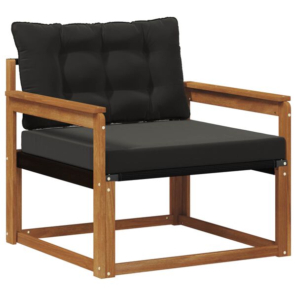 vidaXL Zestaw sof na zewnątrz Drewno akacji i tekstylen Naturalny