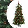 vidaXL Sztuczna choinka z zawiasami 150 cm 150 LED Ciepła biel