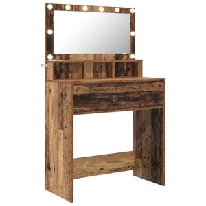 vidaXL Toaletki do sypialni Stare drewno 80 x 39,6 x 135 cm