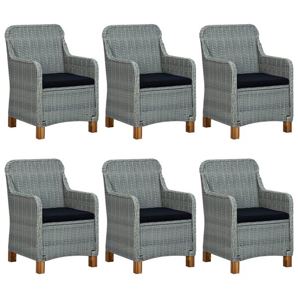 vidaXL 9-częściowy zestaw mebli ogrodowych, jasnoszary