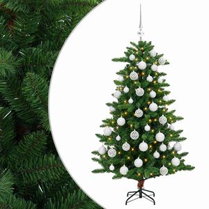 vidaXL Sztuczna choinka z bombkami 120 cm 150 LED Ciepła biel