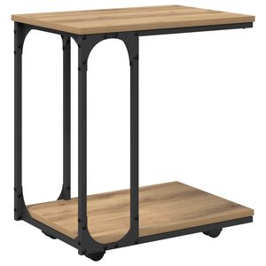 vidaXL Stolik boczny Dąb rzemieślniczy 50 x 35 x 55.5 cm