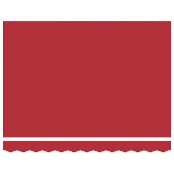 vidaXL Markiza zwijana Czerwony 350 x 250 cm Tkanina i Metal