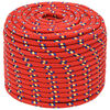 vidaXL Wielofunkcyjna lina gospodarcza 14 mm 25 m czerwony PP