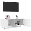 vidaXL Szafka pod TV, biała, 100x35x40 cm, materiał drewnopochodny