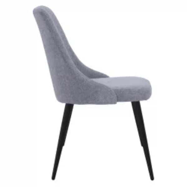 vidaXL Krzesła stołowe, 4 szt., jasnoszare, obite tkaniną