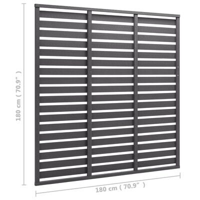 vidaXL Panel ogrodzeniowy z WPC, 180x180 cm, szary
