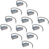 vidaXL Wpuszczane lampki schodowe LED, 12 sztuk, 44x111x56 mm