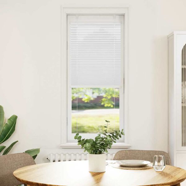 vidaXL Roleta plisowana biała 40x150 cm Szerokość tkaniny 39,4cm