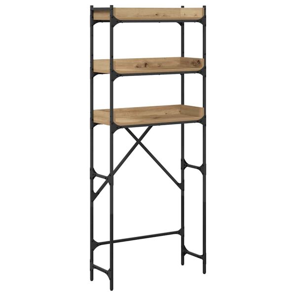 vidaXL Półka na pralkę z półką Dąb rzemieślniczy 67 x 25 x 163 cm