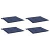 vidaXL Poduszki na palety, 4 szt., granatowe, 40x40x4 cm, tkanina