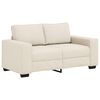 vidaXL Sofa dwuosobowa Beżowy 160 cm Tkanina lniana