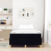 vidaXL Ramka ł&oacute;żka z materacem Czarny 120 x 190 cm tkanina