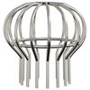 vidaXL Osłona na liście rynny 8 pcs Srebrny 110 mm Stal nierdzewna