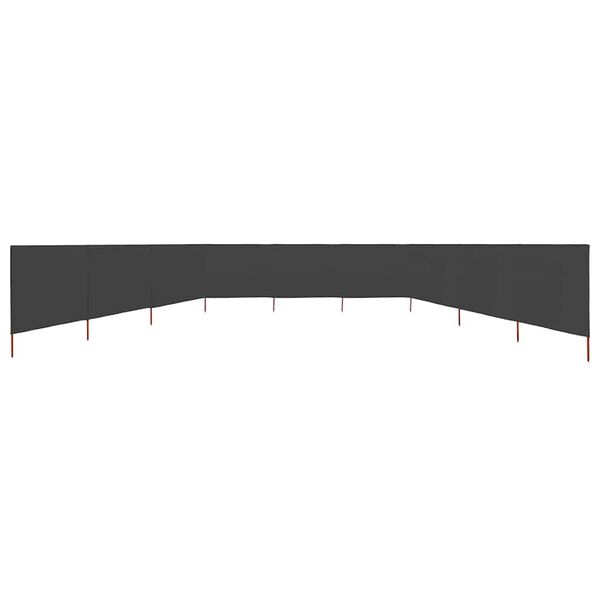 vidaXL Parawan 9-skrzydłowy z tkaniny, 1200x120 cm, antracytowy