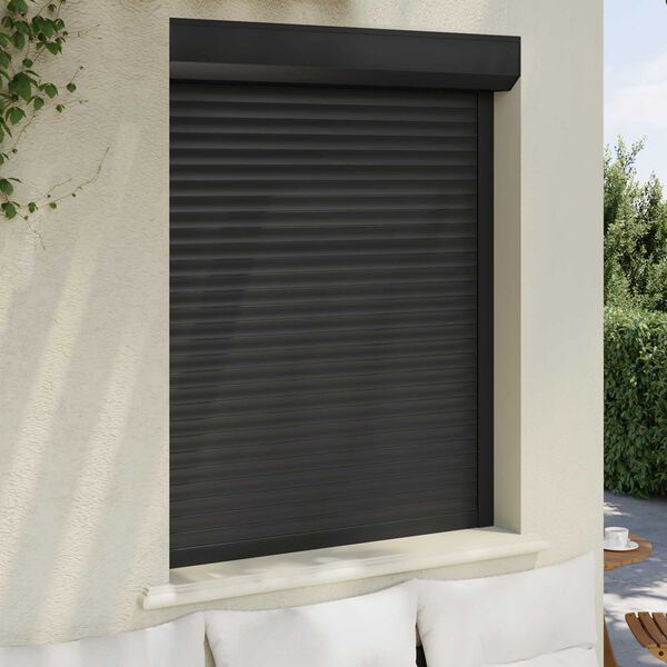 vidaXL Roleta Antracyt 100 x 130 cm Aluminium i poliuretan