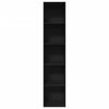 vidaXL Regał na książki, czarny, 40x30x189 cm, materiał drewnopochodny