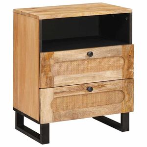 vidaXL Szafka Nocna Naturalny 50 x 33 x 62 cm Drewno z mango