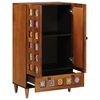 vidaXL Highboard orzech włoski 60 x 33,5 x 100 cm Drewno z mango