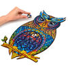 UNIDRAGON 650-cz., drewniane puzzle Charming Owl, Royal, 35x60 cm