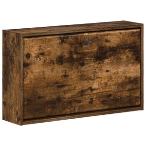 vidaXL Wisząca szafka na buty BREDA 71 x 17 x 43 cm Dąb wędzony