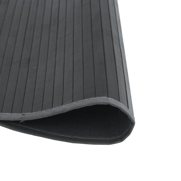 vidaXL Dywan okrągły, szary, 60 cm, bambusowy