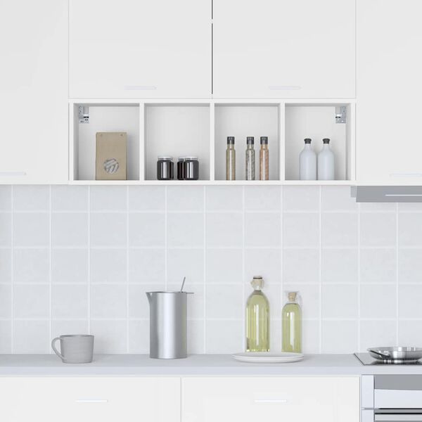 vidaXL Szafka wisząca Biały 30 x 29,5 x 100 cm Materiał drewnopochodny