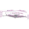 vidaXL Ramka ł&oacute;żka Brązowy 120 x 200 cm drewno