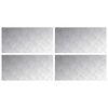 vidaXL Stopień 4 szt. 80 x 40 cm Srebrny Aluminium Prostokątny