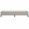 vidaXL Rama ł&oacute;żka bez materaca, jasnoszara, 80x200 cm, obita tkaniną
