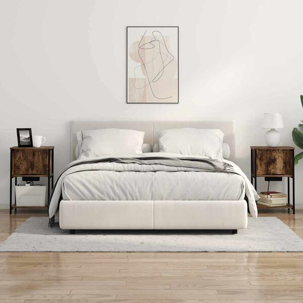 vidaXL Szafka Nocna Dąb wędzony 38 x 31 x 61 cm