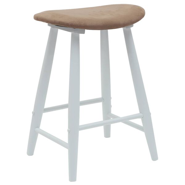 vidaXL Krzesła jadalne 2 pcs Biały 46 x 37 x 63 cm Drewno Gumowe