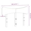 vidaXL Wezgłowie do ł&oacute;żka, woskowy brąz, 135 cm, lite drewno sosnowe