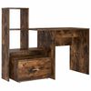vidaXL Biurko Dąb wędzony Drewno inżynieryjne 131,5 x 50 x 106,5 cm
