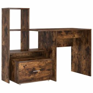 vidaXL Biurko Dąb wędzony Drewno inżynieryjne 131,5 x 50 x 106,5 cm