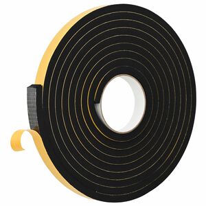 vidaXL Taśma samoprzylepna z pianki 20 szt. Czarny 20mm x 5m Pianka CR