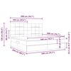 vidaXL Ł&oacute;żko z miejscem na przechowywanie i materacem 200 x 200 cm