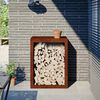 vidaXL Stojak na drewno opałowe 60x40x80 cm Stal kortenowska