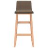 vidaXL Krzesła barowe, 2 szt., brązowe, obite tkaniną