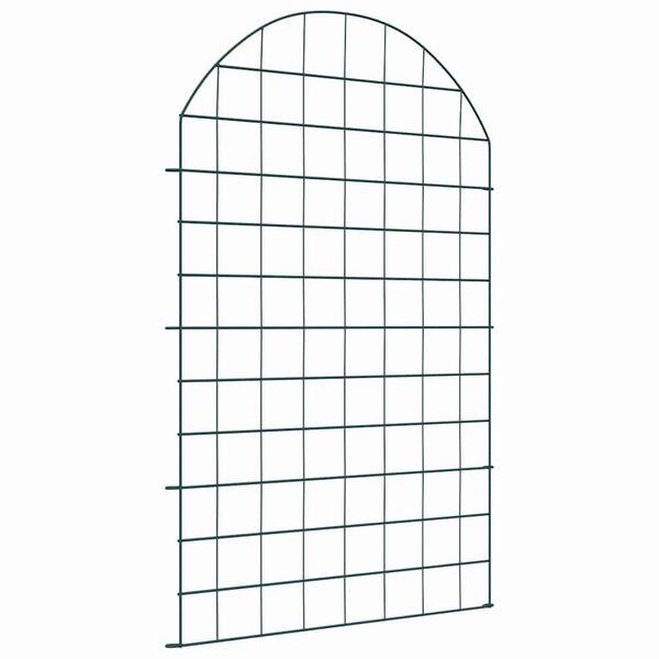 vidaXL Zestaw Ogrodzenia Stawu 8 pcs Zielony 50 x 80 cm Stal
