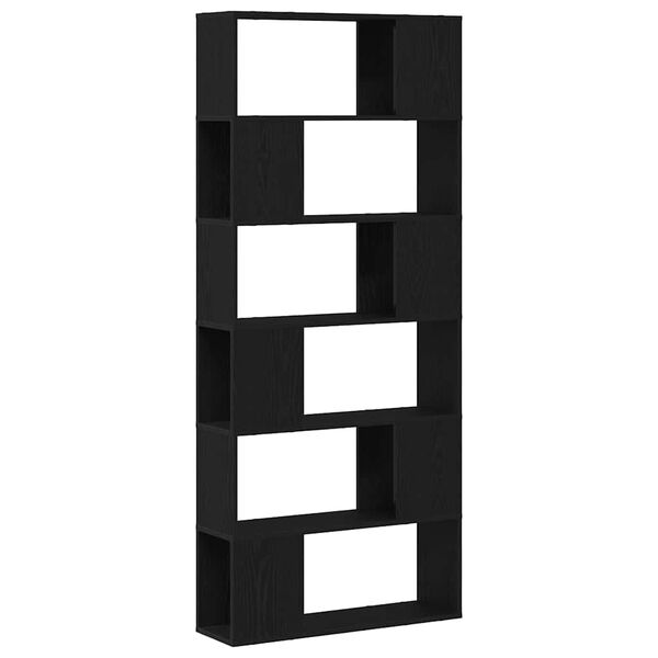 vidaXL Zestaw szafek RTV Montowane na ścianie Czarny 80 x 24 x 186 cm